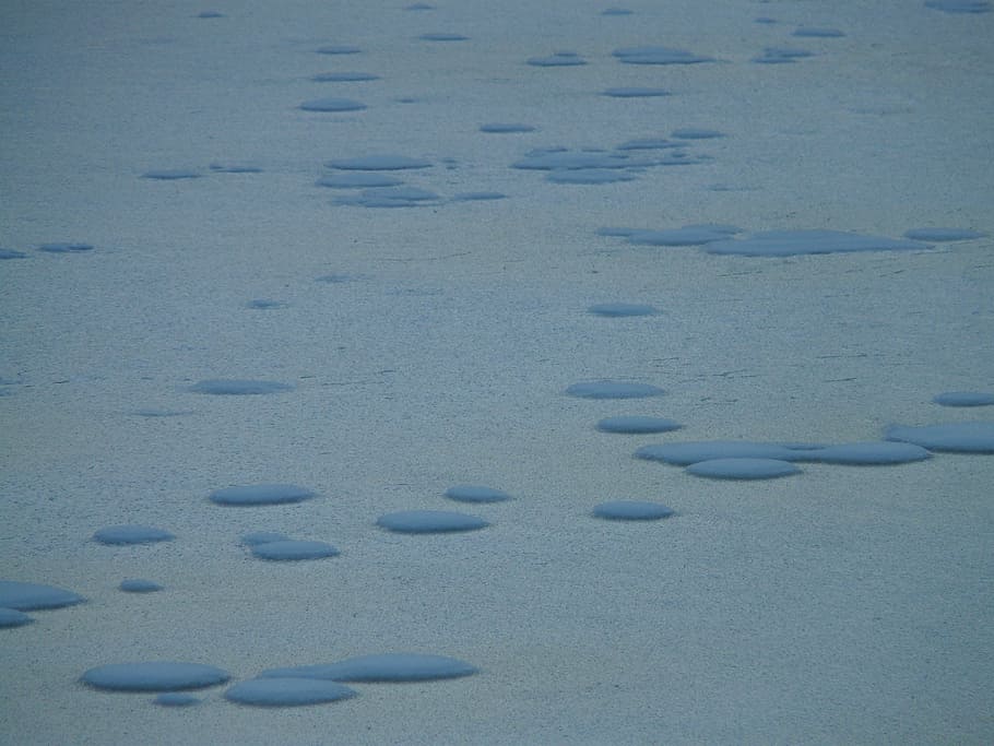 frozen, lake, ice, winter, cold, snow, no people, cold temperature HD wallpaper