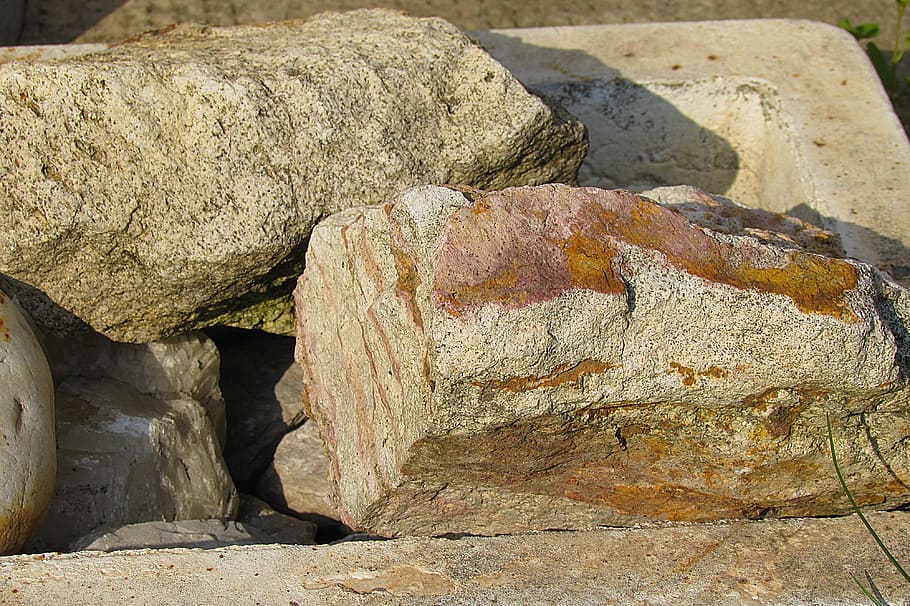 stones, structure, rock, rock - object, solid, day, nature HD wallpaper