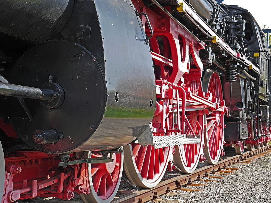 Steam Locomotive, Monument, Offenburg, baden, ivh, br18323, HD wallpaper
