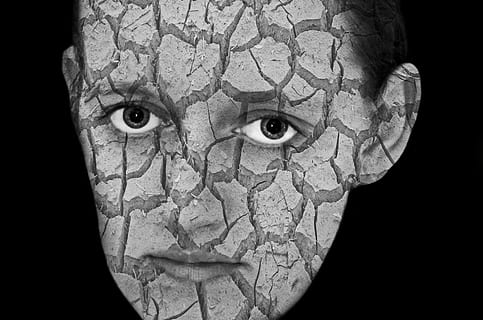 woman illustration, Cracked, Cracks, Face, People, female, portrait HD wallpaper