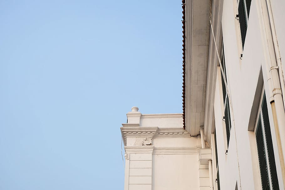 Building, Architecture, City, sky, blue, high, wall, outdoor HD wallpaper