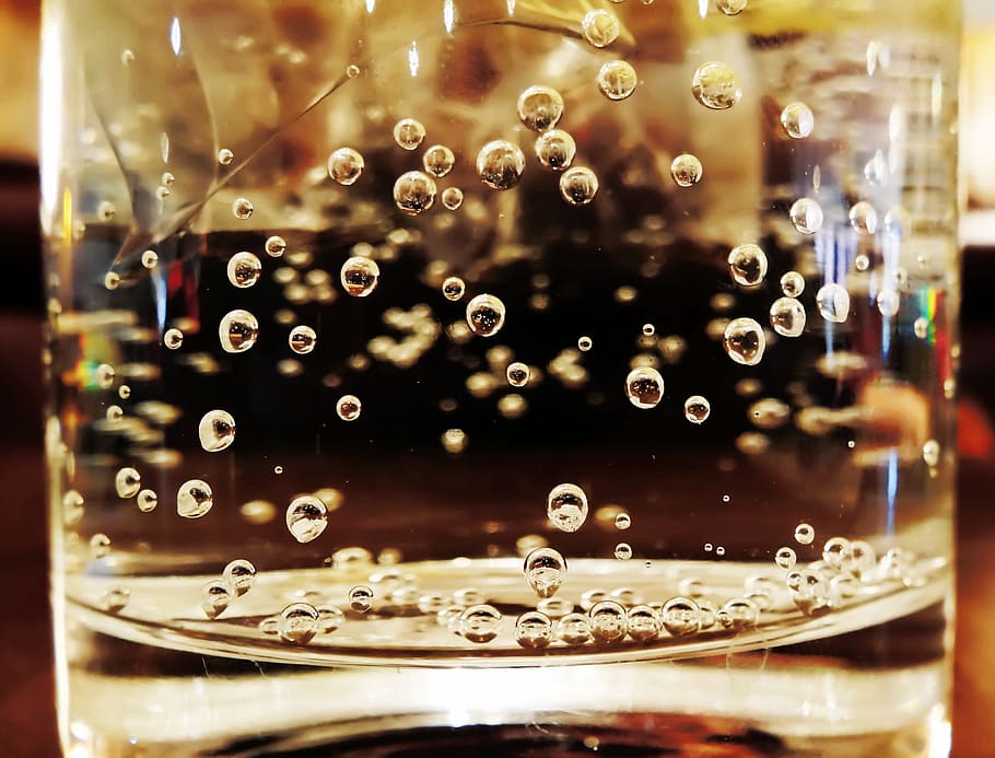 close-up photo of clear glass container with liquid, water HD wallpaper