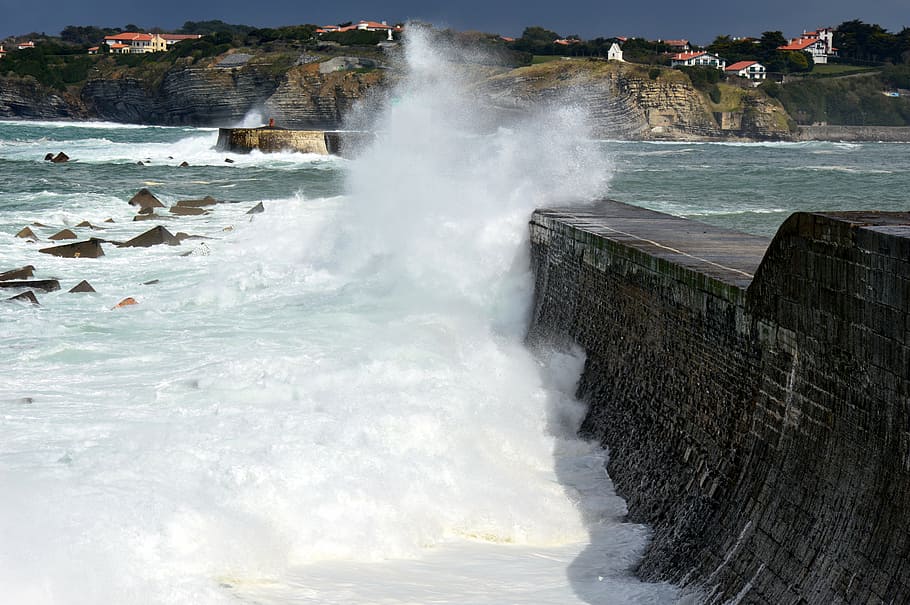 storm, wave, atlantic, ocean, water, sea, motion, beauty in nature HD wallpaper