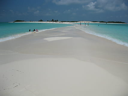 beach, landscape, roques, path, fell d'agua, los roques, sea HD wallpaper
