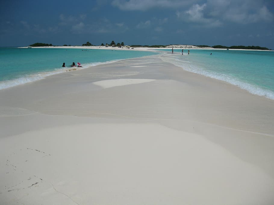 beach, landscape, roques, path, fell d'agua, los roques, sea HD wallpaper