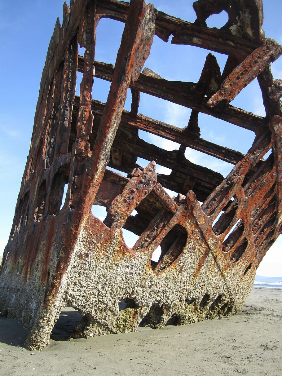 Ship, Old, Wreck, Sea, Ocean, sunken, vessel, boat, shipwreck HD wallpaper