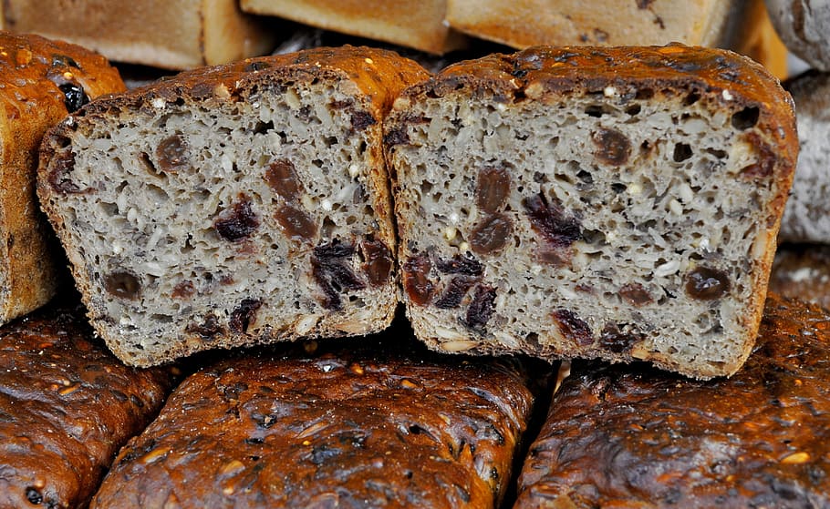 eating, bread, loaf, homemade, healthy, food, food and drink HD wallpaper