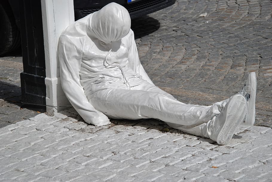 statue, street, artists, living, man, person, monument, dom HD wallpaper