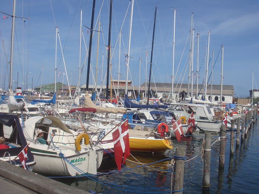 hundested, denmark, danmark, boats, marina, harbor, harbour, HD wallpaper