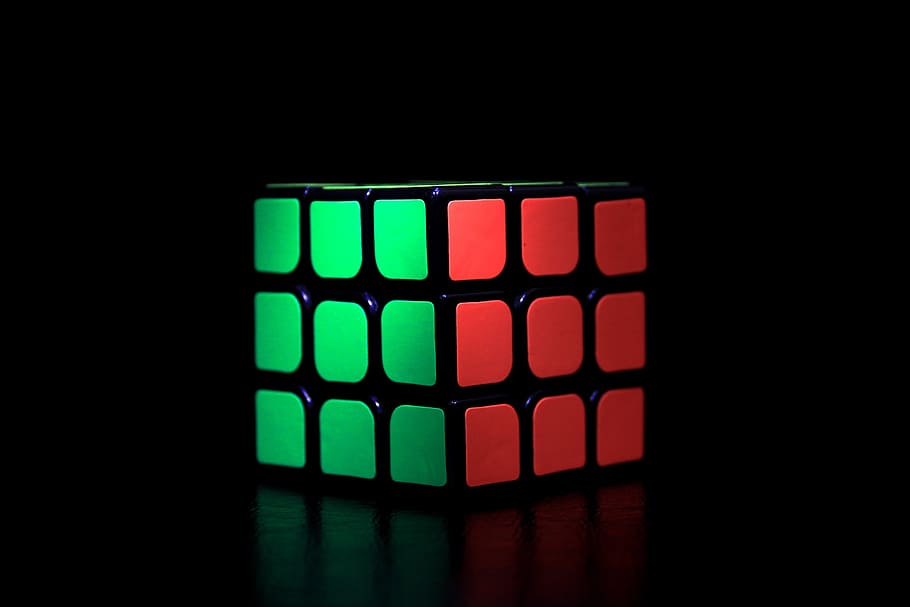 3 x 3 rubik's cube, rubiks cube, game, toy, puzzle, square, colorful, HD wallpaper