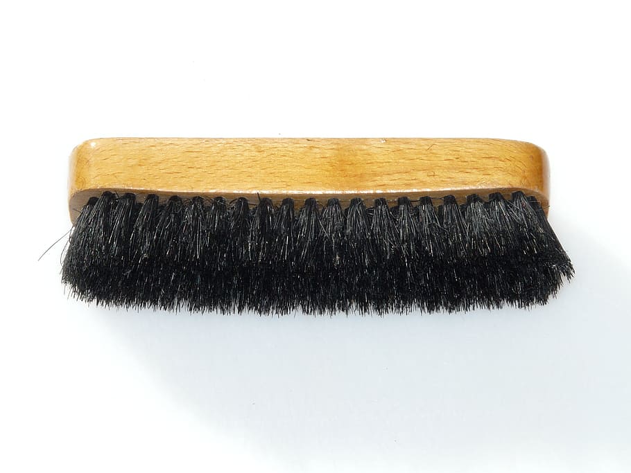 Brush, Bristles, schuhbuerste, glanzbuerste, black, clean, hygiene