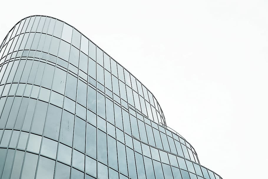 gray concrete building during daytime, windows, glass, germany HD wallpaper
