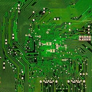 green circuit board, background, business, chip, close-up, communication HD wallpaper