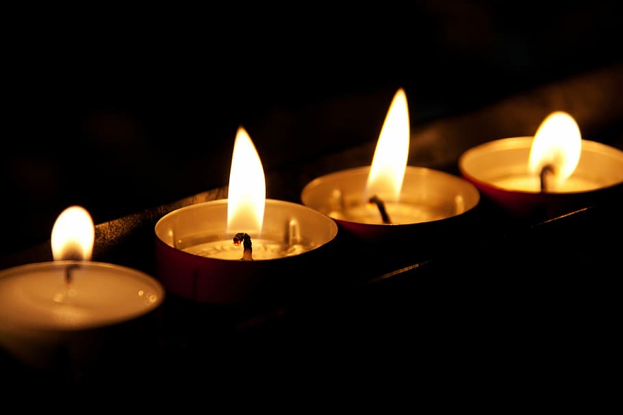 Burn, Burning, Candle, black, candlelight, dark, decoration HD wallpaper