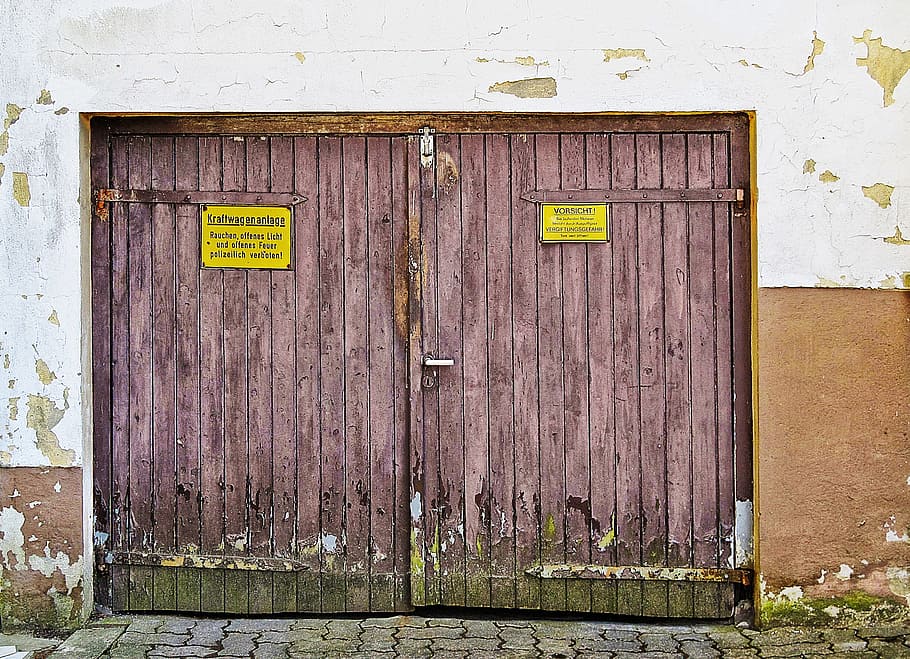 Hd Wallpaper Garage Door Goal Wooden Gate Facade Grunge Weathered Old Wallpaper Flare