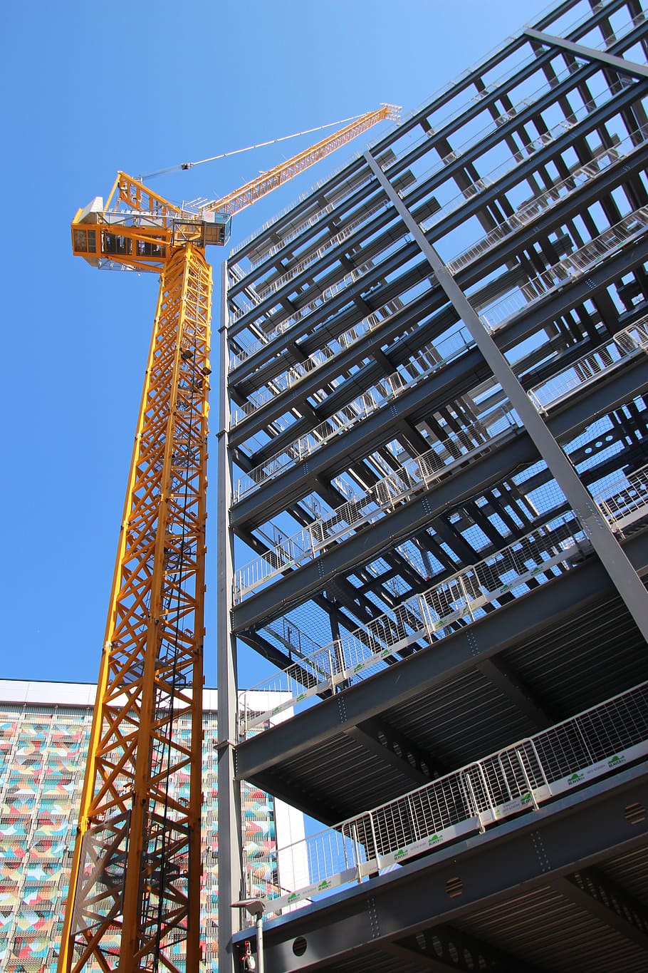 Crane, Construction, Site, Industry, work, building, structure, HD wallpaper