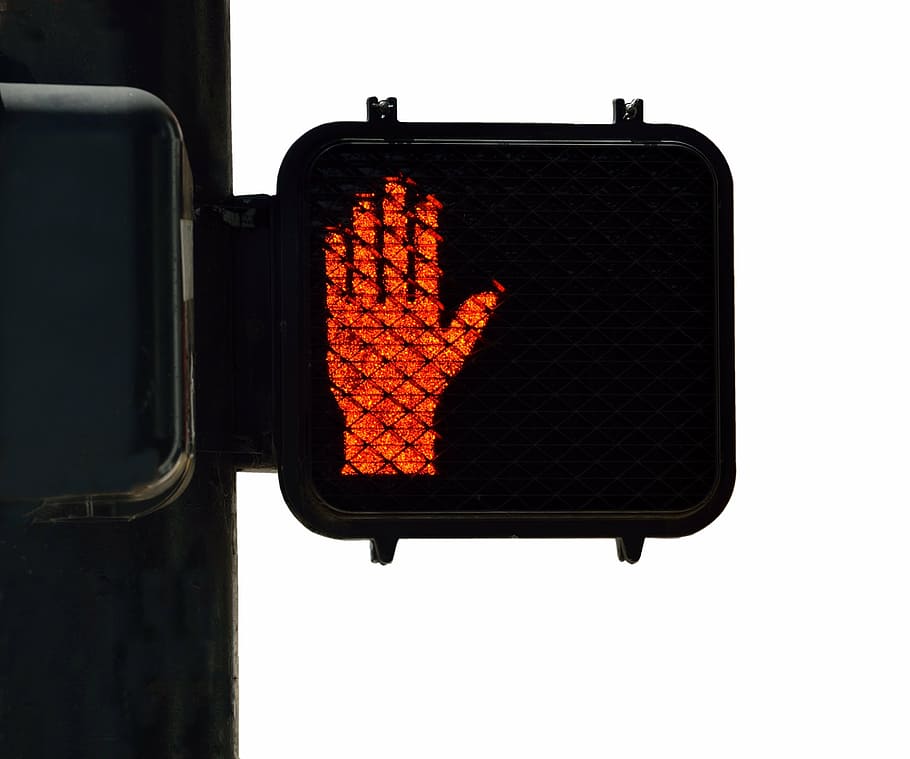 street light sign, pedestrian sign, walk sign, don't walk, road