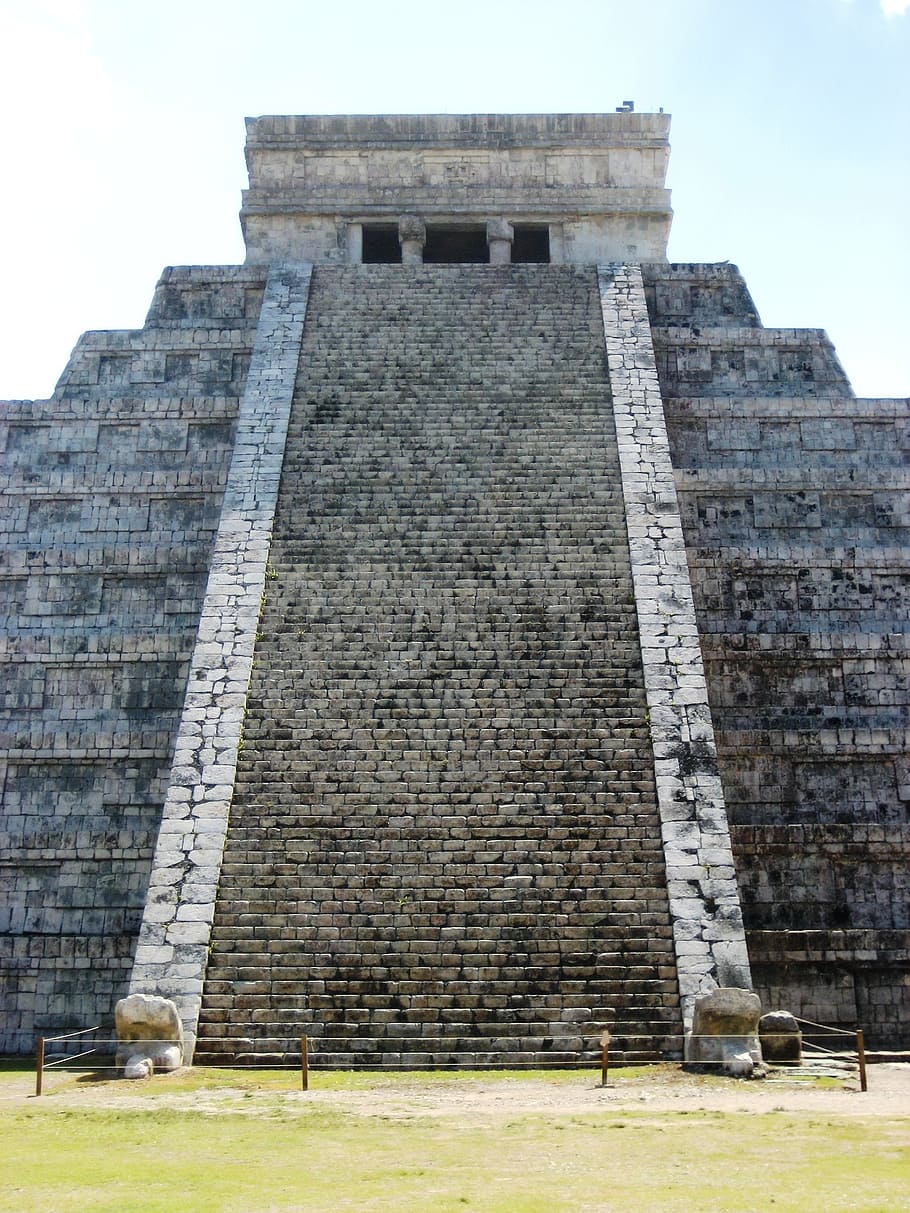 el-castillo, chichen-itza, mayan, pyramid, temple, mexico, yucatan, HD wallpaper