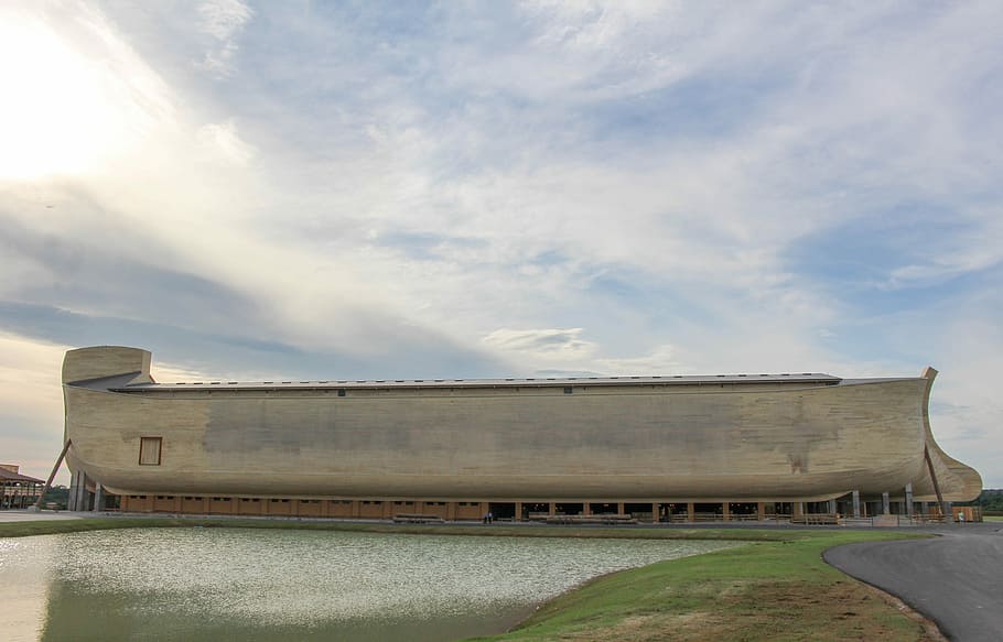 life sized, ark, noah, water, sky, outdoors, travel, nature HD wallpaper