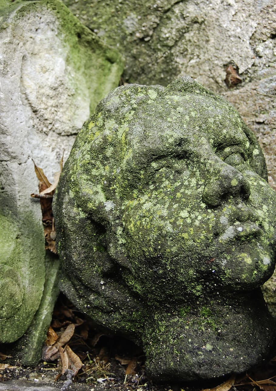 head, stony, face, figure, sculpture, statue, woman, no people HD wallpaper