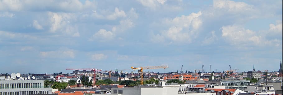 berlin, architecture, city, cityscape, building exterior, cloud - sky HD wallpaper