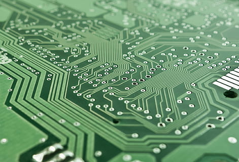 green circuit board, electronics, computer, data processing HD wallpaper