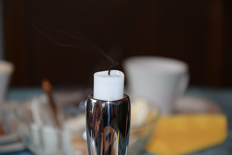 candle, end, burned down, wick, focus on foreground, food and drink HD wallpaper