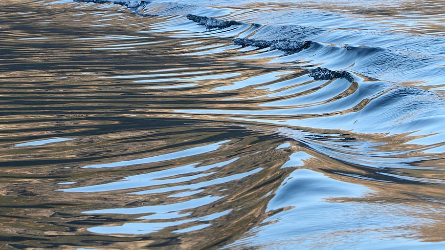 close-up photo of body of water during daytime, ripples, waves HD wallpaper