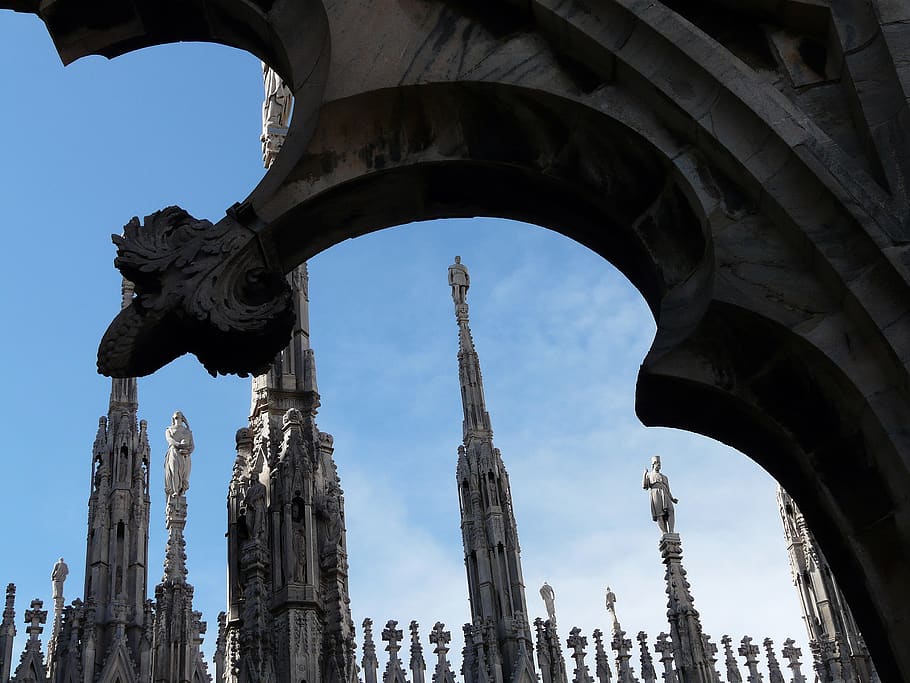 cathedral, milan, architecture, built structure, history, the past HD wallpaper