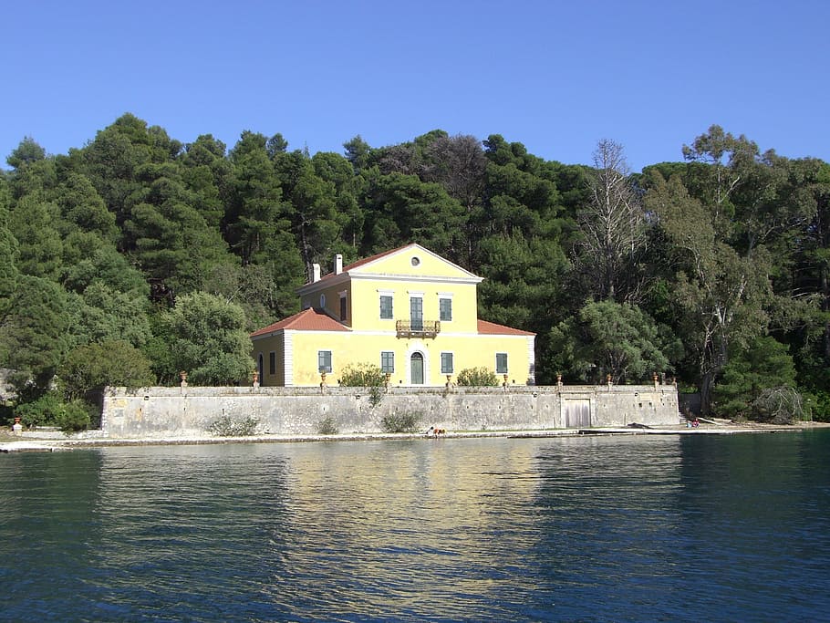 House, Lefkada, Lefkas, Greece, Madouri, architecture, landmark HD wallpaper