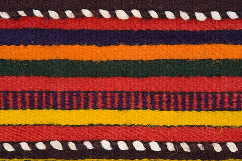 multicolored striped textile, red, blue, orange, raw, colorful HD wallpaper
