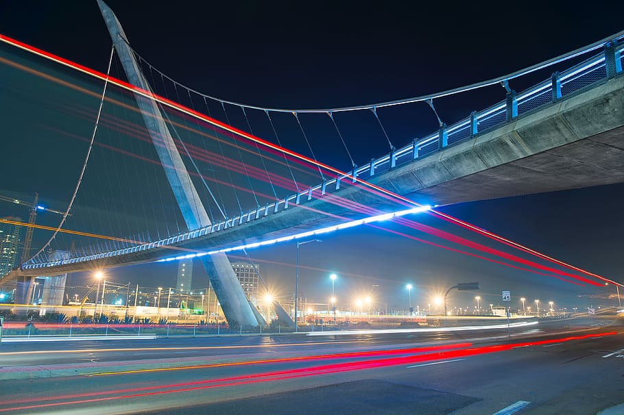 architecture, building, infrastructure, city, urban, night HD wallpaper
