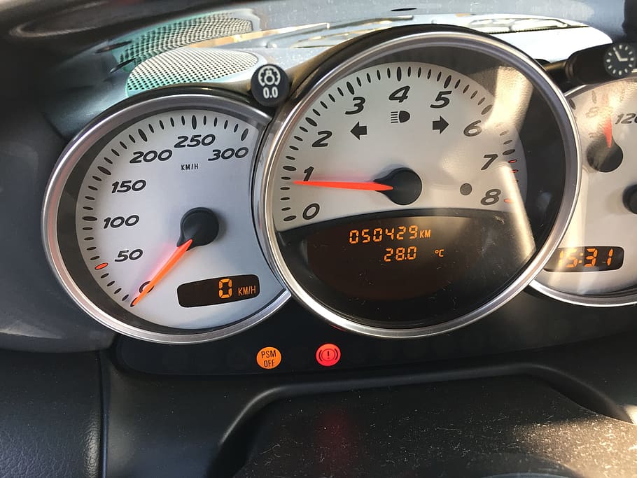speedometer, panel, car, indicator, tachometer, control, auto, HD wallpaper