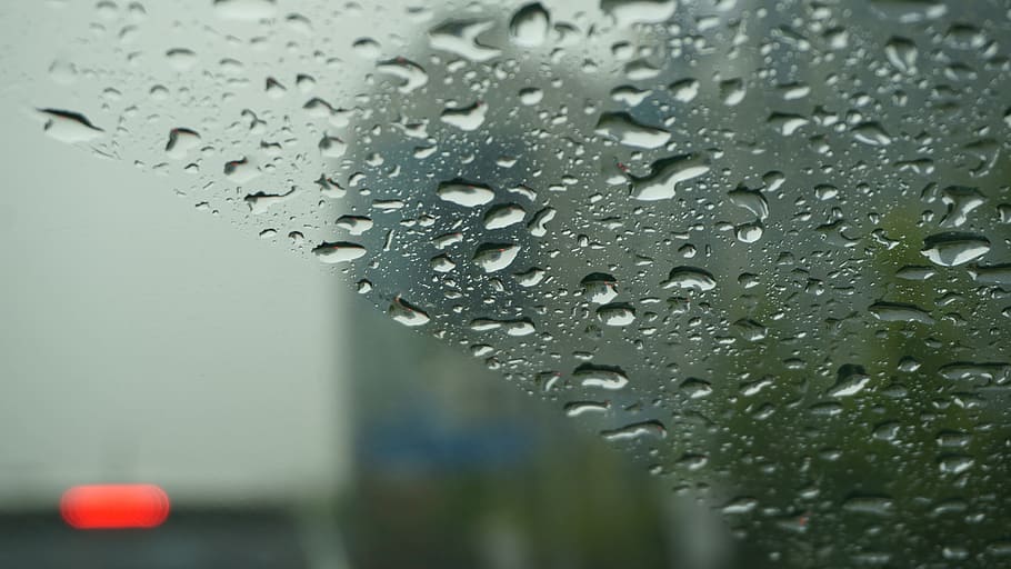 water on glass, non, car window, trickle, raindrops, a rainy day HD wallpaper