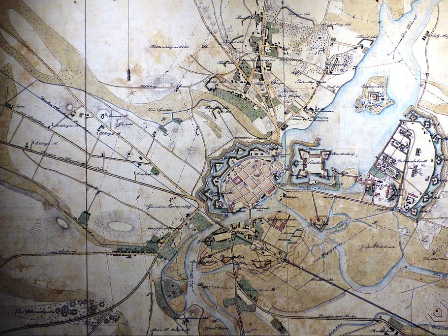 map, route, planning, old, monument, archive, information, acquisition of knowledge HD wallpaper