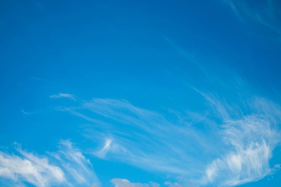 cloud in the sky, blue, nature, clouds, white, backgrounds HD wallpaper