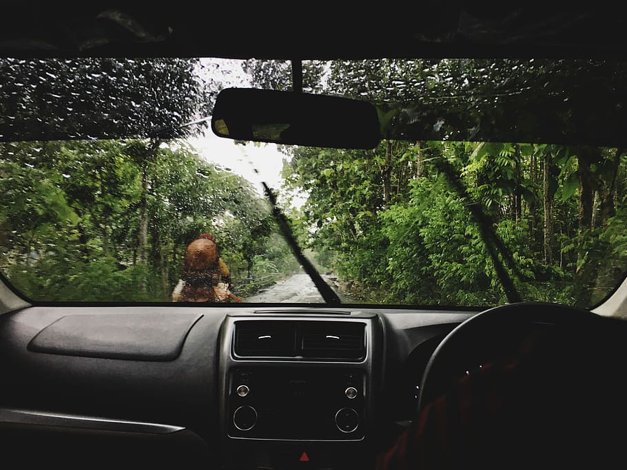 black vehicle dashboard, black vehicle interior, car, windscreen HD wallpaper