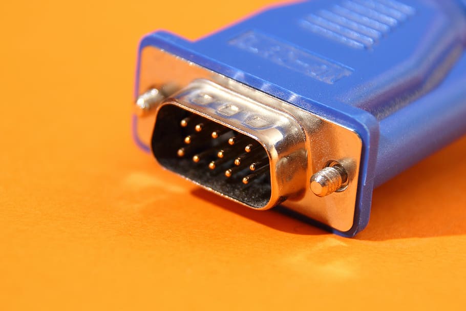 pc, plug, connection, peripheral, vga, screen, hardware, edp HD wallpaper