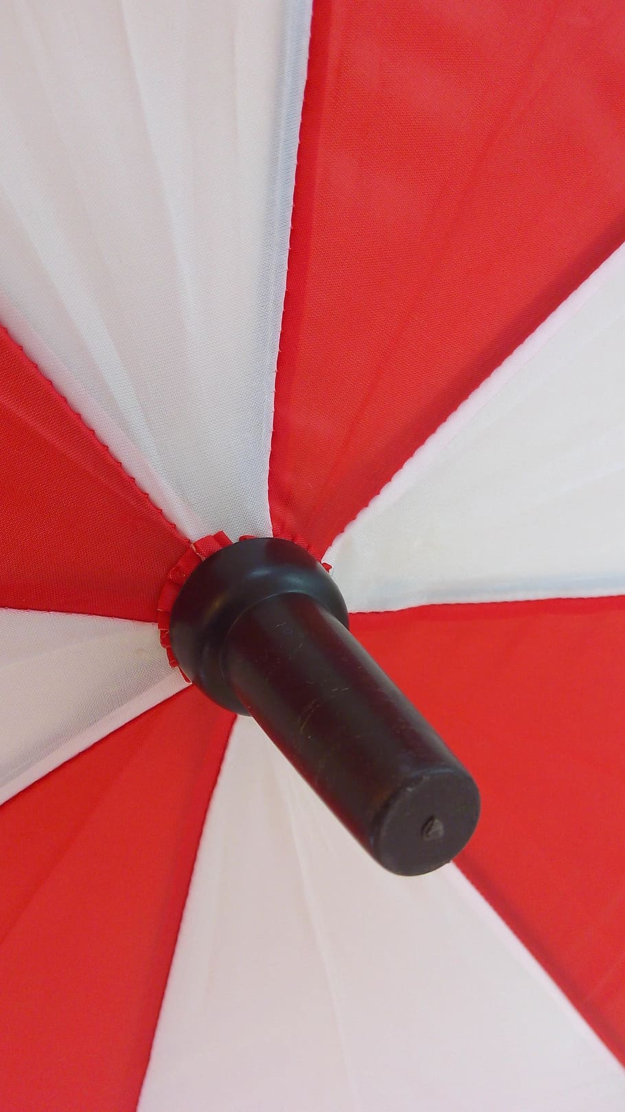 umbrella, open, red, white, color, white color, no people, close-up HD wallpaper