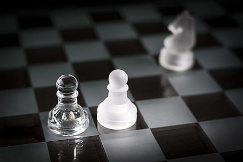 chess, scheme, checkmate, win, intelligence, chess glass, board game HD wallpaper