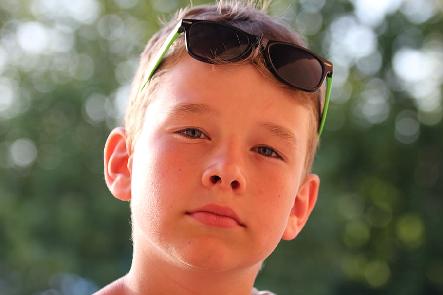 boy, face, child, portrait, headshot, one person, glasses, childhood HD wallpaper