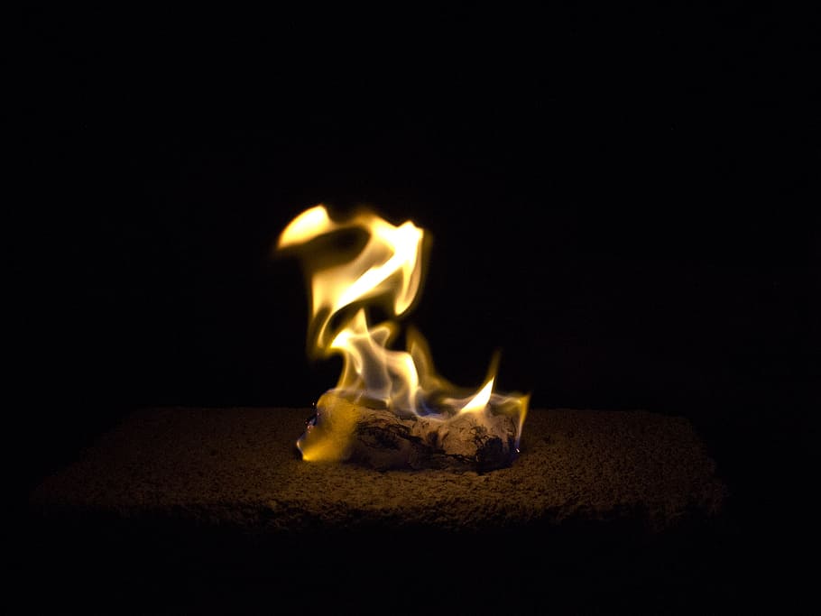fire, darkness, ablaze, fire - Natural Phenomenon, flame, burning HD wallpaper