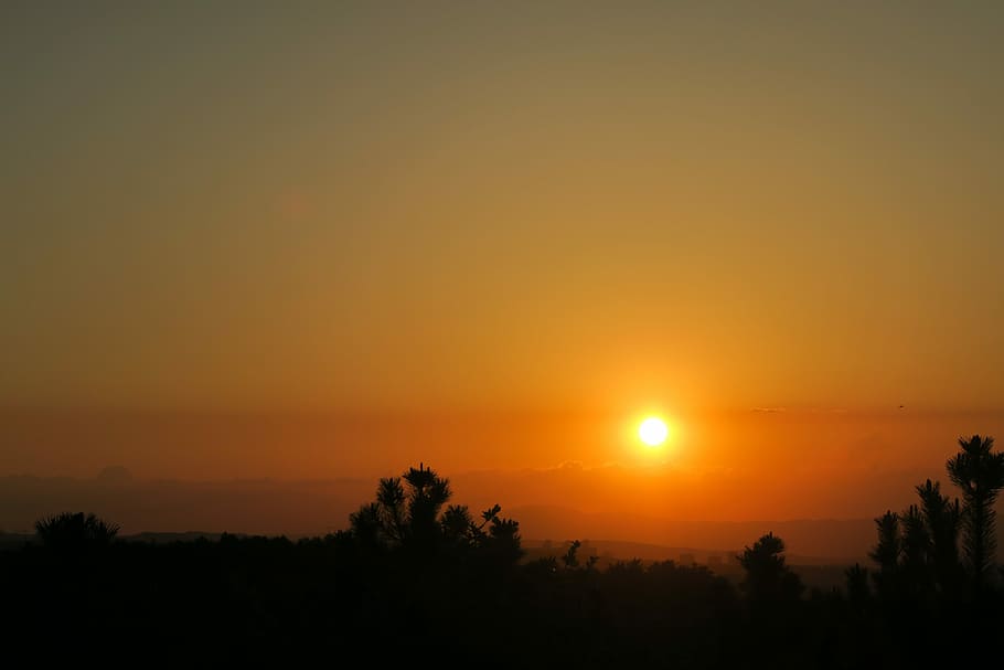 sunset, dawn, solar, sky, scenics - nature, tranquility, beauty in nature HD wallpaper