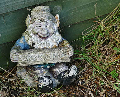 gnome, statue, dwarf, little, small, sculpture, old, man, vintage HD wallpaper