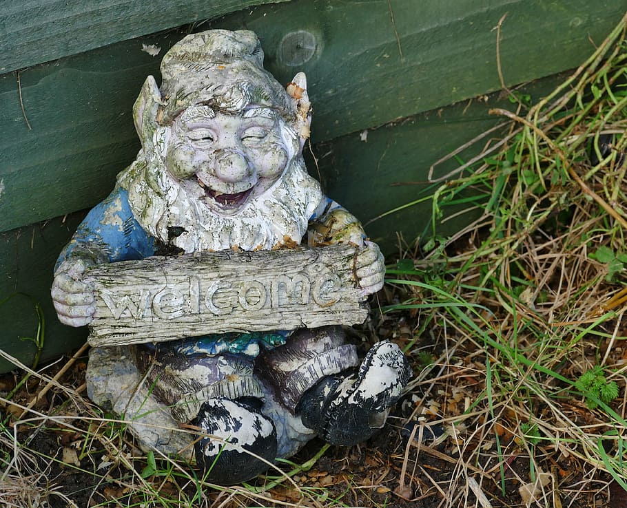 gnome, statue, dwarf, little, small, sculpture, old, man, vintage HD wallpaper