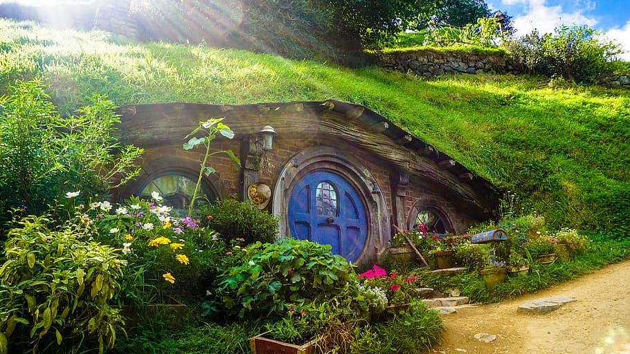 Bilbo's house from The Lord of the Rings, home, quirky, movie, HD wallpaper