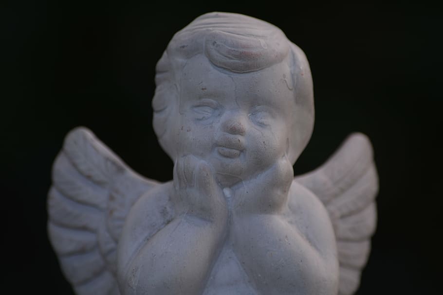 angel, face, heaven, image, sculpture, art and craft, statue HD wallpaper