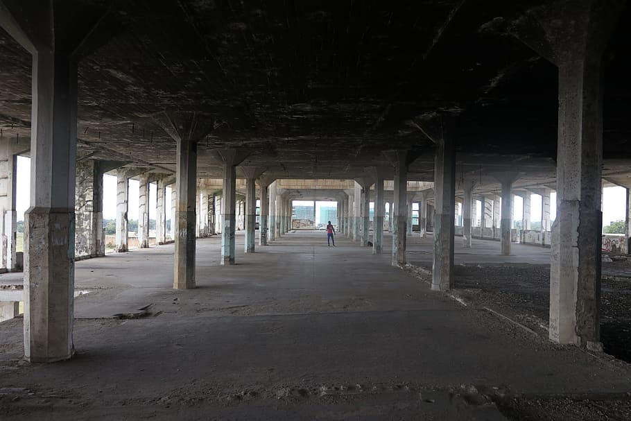 abandoned, empty, building, architecture, old, industrial, industry HD wallpaper