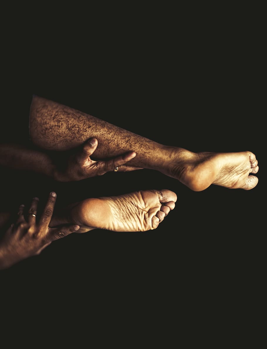 person feet, photo, human, hands, palm, ring, finger, hair, brown