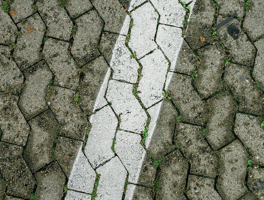 road, stones, patch, paving stones, texture, ground, away, backgrounds HD wallpaper